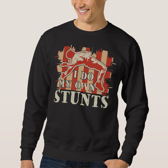 Moletom Stunes Professional Broken Grandpa Stuntman 1 (Frente)