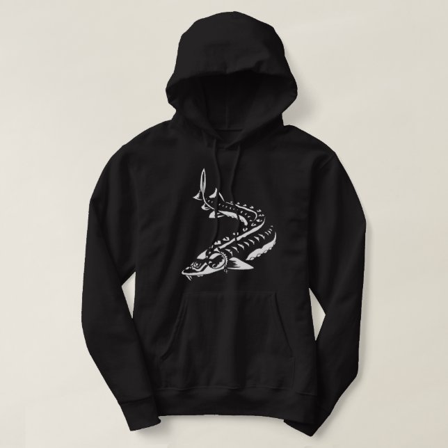 MOLETOM STURGEON HOODIE -ACI TRIBAL -SCUTES (Frente do Design)