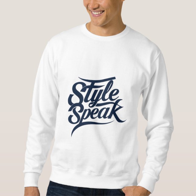 Moletom Style Speak T-Shirts - Declarações de Moda Negra (Frente)