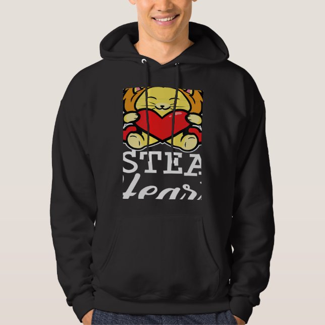Moletom Stylish Statement Lion Heart Valentine's Day Love (Frente)