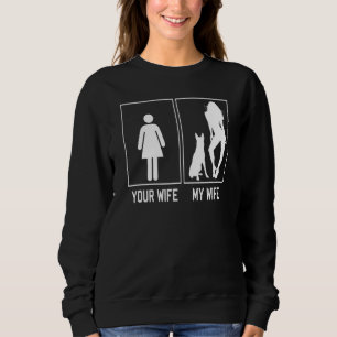 Moletom Sua Esposa Minha Esposa Malinois Belga Para Marido