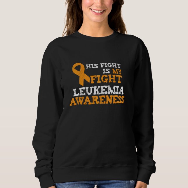 Moletom Sua Luta Contra A Leucemia Laranja (Frente)
