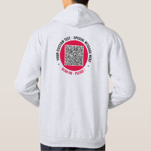 Moletom Sua verificação de código QR personalizada e um ma