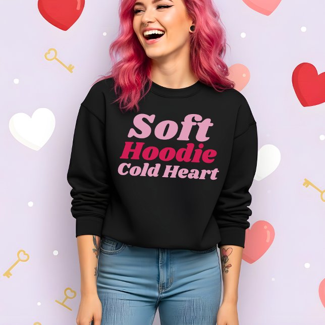 Moletom Suave Funny Valentine Cold Heart (Criador carregado)