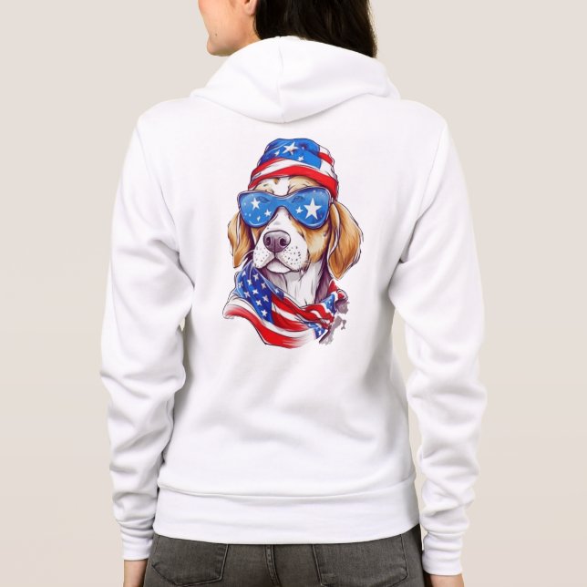 Moletom Sublimação de Cachorro de 4 de Julho-66361 (Verso)