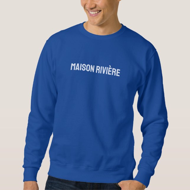 MOLETOM SUDADERA BÁSICA AZUL (Frente)