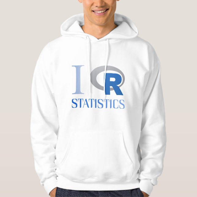 Moletom Sudadera con capucha de I love R Statistics (Frente)