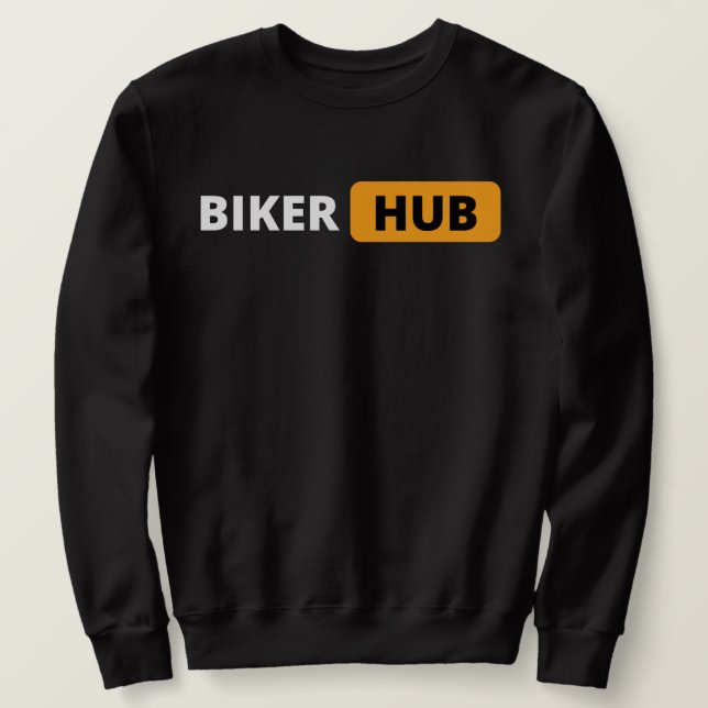 Moletom Sudadera especial de nuestra comunidad BIKERHUB (Frente do Design)