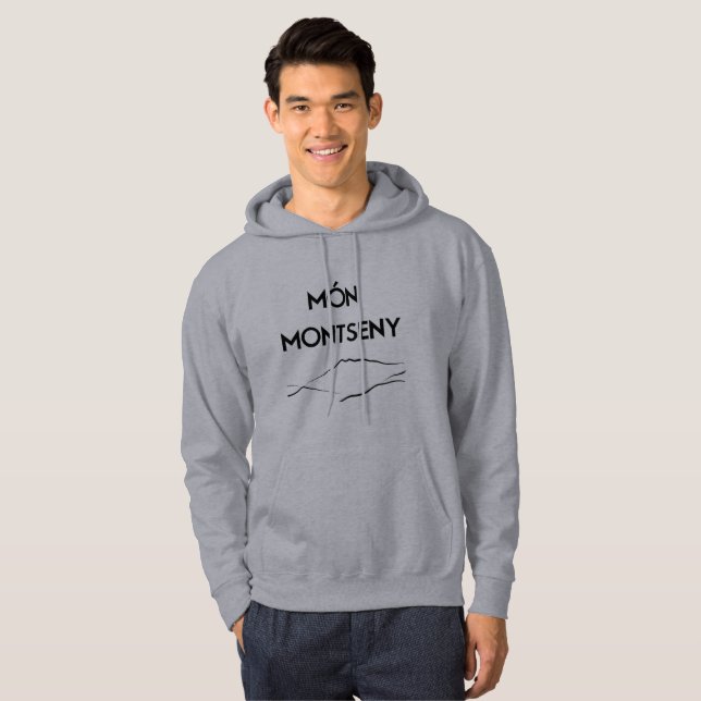 Moletom Sudadera gris Monmontseny (Frente Completa)