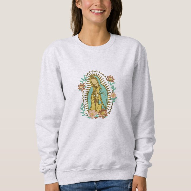 Moletom Sudadera Unisex "Virgen de Guadalupe" Fe y arte (Frente)