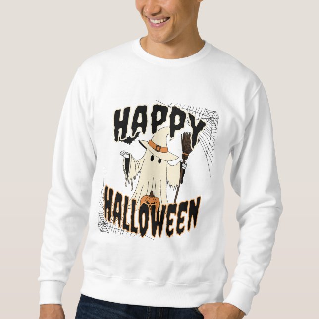 Moletom Sudadera Vintage de Halloween (Frente)