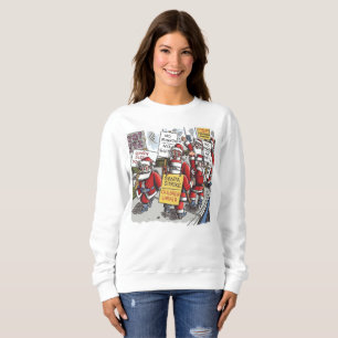 Moletom Sudário de Santa mulheres camisola branca