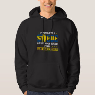 Moletom Suécia Para Suecos Orgulhosos Bandeira Sueca Sveri