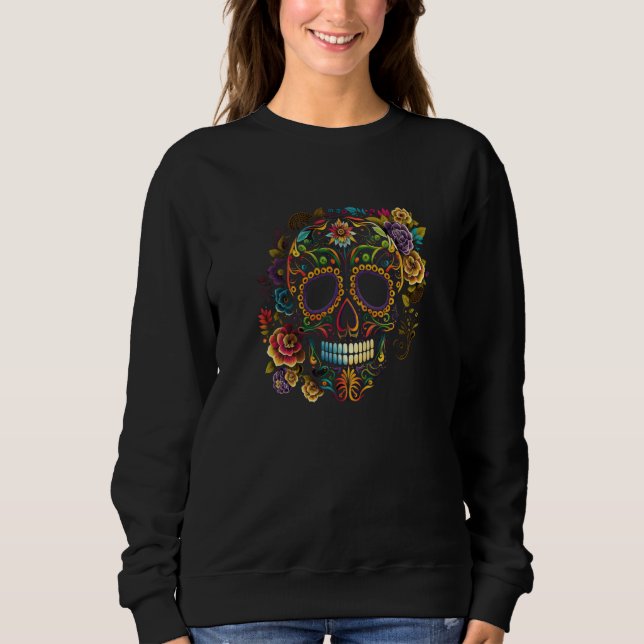 Moletom Sugar Skull Mardi Gras (Frente)