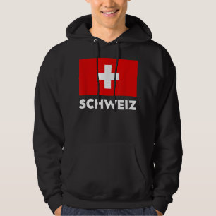 Moletom Suiça Flag Schweiz Suisse Swiss White Red
