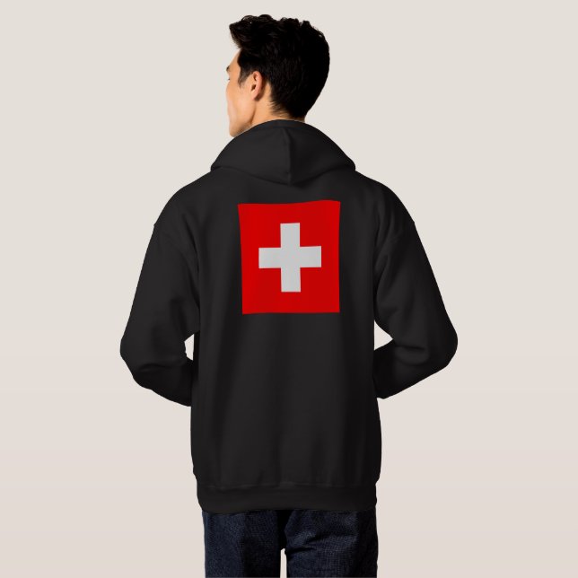 Moletom Suiça personalizada Schweiz Suíça Europa (Parte Traseira Completa)