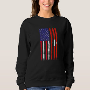Moletom Suíça Roots Half American Flag Patriótico suíço