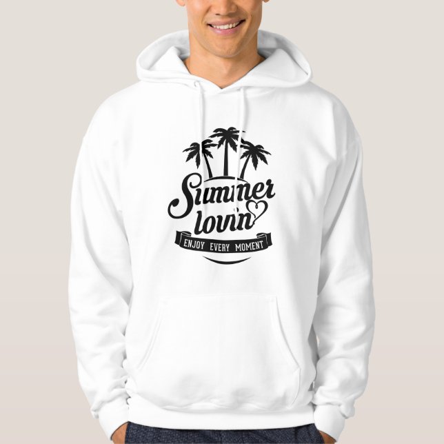 Moletom Summer Beach Sea Vacing Surf Sun Funny Idea (Frente)