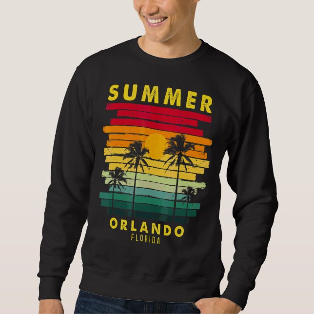 Moletom Summer Orlando Florida Beach Sunset Retro (Frente)