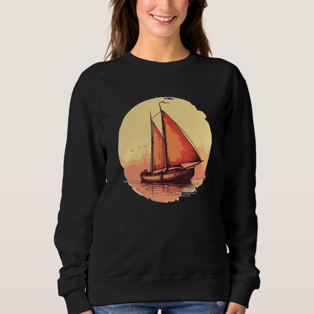 Moletom Summer Sailboat Vacation Boat Owner (Frente)