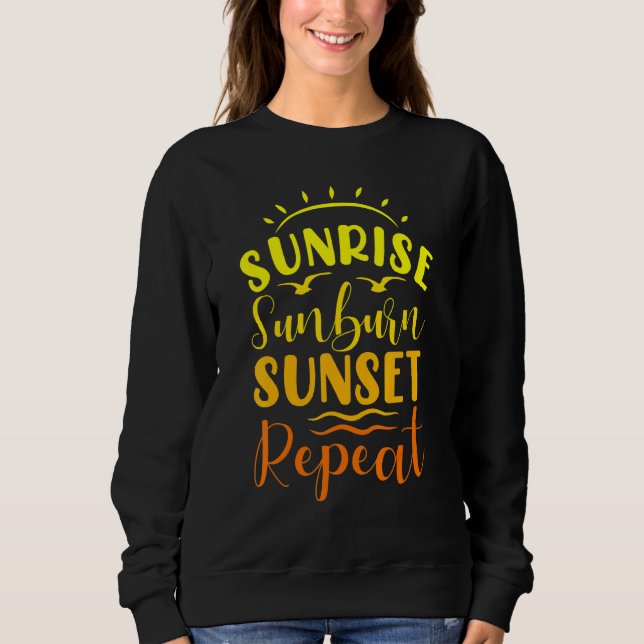 Moletom Summer Sunrise Sunset Repetir (Frente)