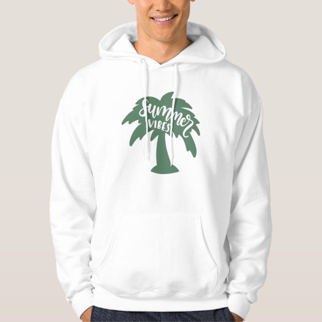 Moletom Summer Vibes Palm Tree Sun Beach Summer (Frente)