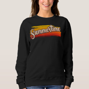 Moletom Summertime - Estilo de Grunação Sazonal Retroativo