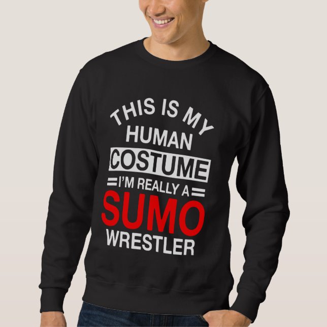 Moletom Sumo Luta Costume Humano Japonês (Frente)
