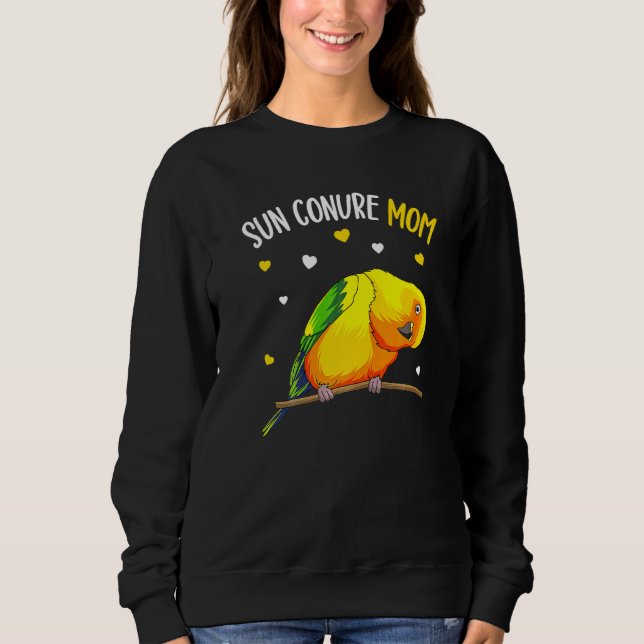 Moletom Sun Conure Mãe Engraçado Papagaio Mulheres (Frente)