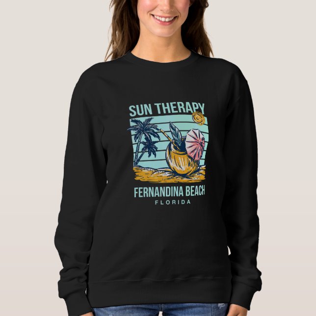 Moletom Sun Therapy Fernandina Beach Summer Tropic (Frente)