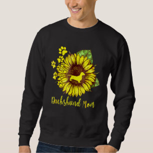 Moletom Sunflower Dachshund Mãe Cachorro Mãe Legal Present