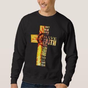 Moletom Sunflower Faith Cross Medo Nenhum Mau Christian Ul