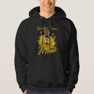 Moletom Sunflower Yorkshire Terrier Mãe Cachorro Mãe Mãe