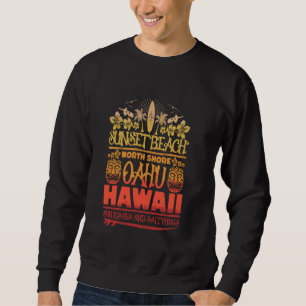 Moletom Sunset Beach Oahu North Shore Hawaii Surf Retro Ti