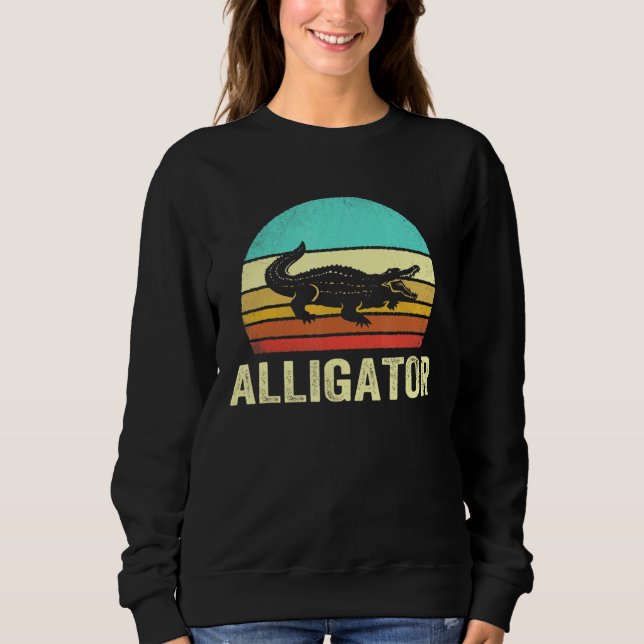 Moletom Sunset de Alligador de Vintage (Frente)