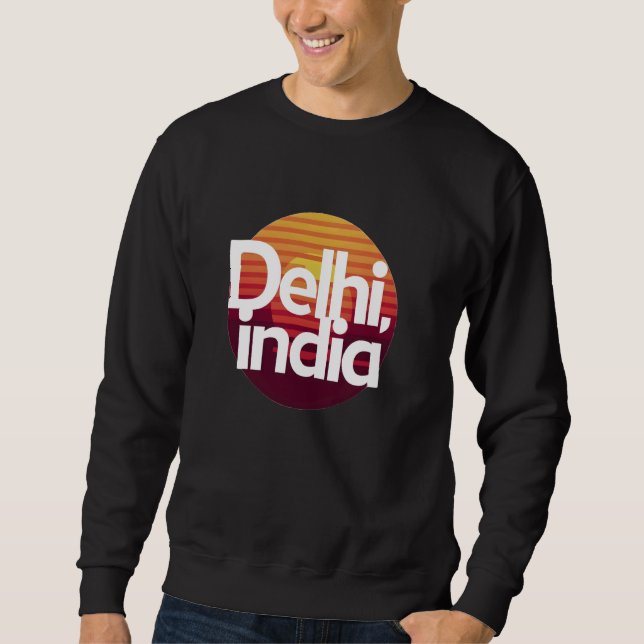 Moletom Sunset em Delhi, Índia (Frente)