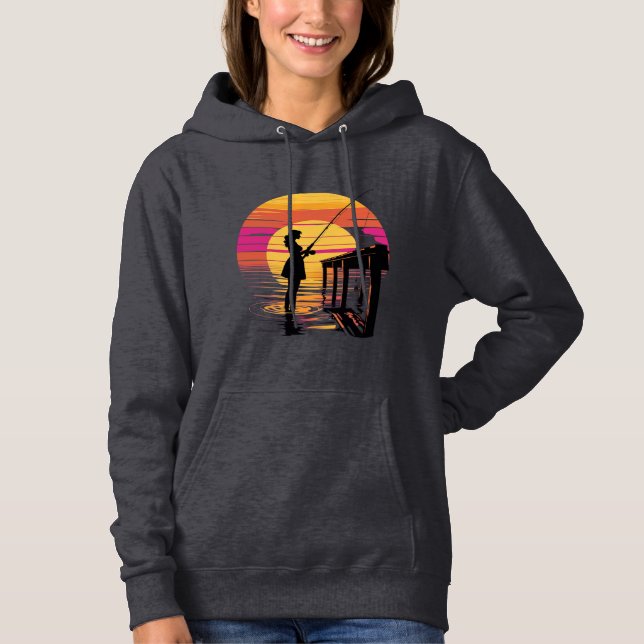 Moletom Sunset Fishing – Women’s Hoodie (Frente)