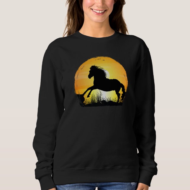 Moletom Sunset Horse Breed Silhouette  Appaloosa (Frente)