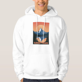 Moletom SunsetPeak: Majestic Mountain Sunset Hoodie