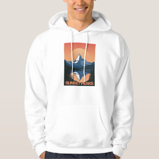Moletom SunsetPeak: Majestic Mountain Sunset Hoodie