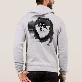 Moletom SUOMI- Lapphund finlandês zippered -front/back art