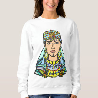 Moletom suor avec visage de femme amazigh