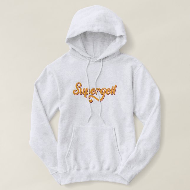 Moletom Super-geil Alemanha Alemã Espetacular Slang Hoodie (Frente do Design)