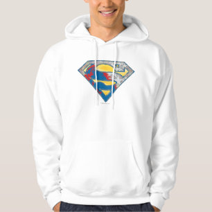 Moletom Super-Homem  Logotipo preto-e-Cinza
