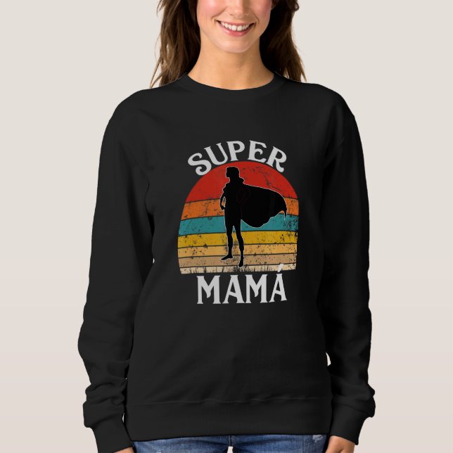 Moletom Super Mama Espanhola Mãe Herói Com Cabo (Frente)