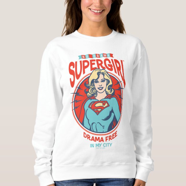 Moletom Supergirl Drama Livre Em Minha Cidade (Frente)
