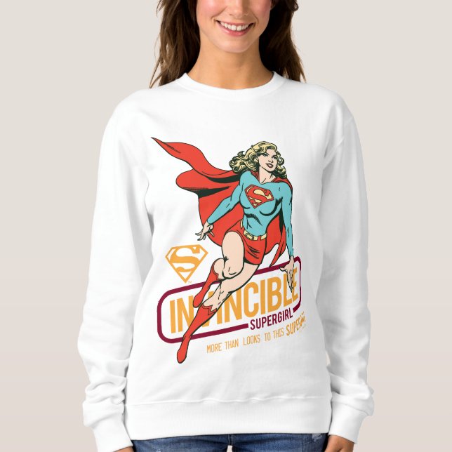 Moletom Supergirl Invencível - Gráfico Retroativo (Frente)