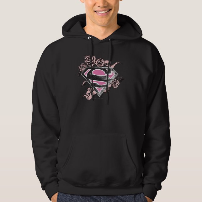 Moletom Supergirl Logo with Roses (Frente)