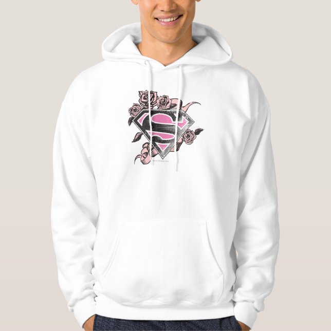 Moletom Supergirl Logo with Roses (Frente)