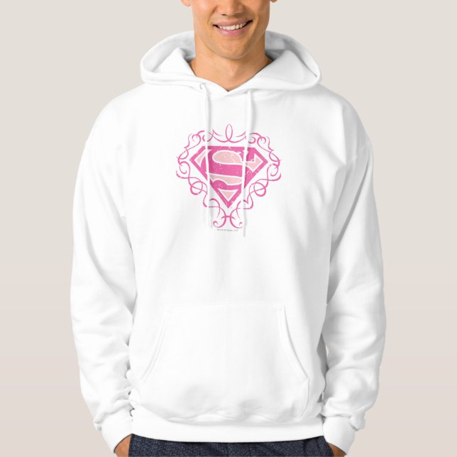 Moletom Supergirl Pink Stripes (Frente)